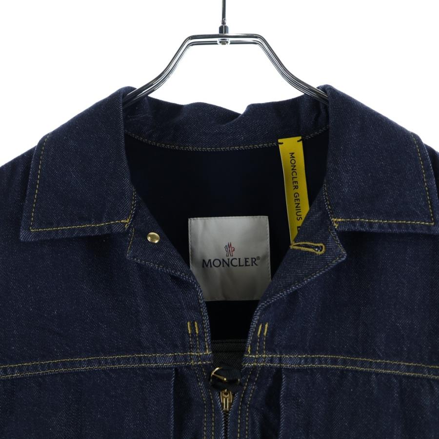 モンクレール ジーニアス 25SS ×メルセデスベンツ フロントジップアップジャケット デニムジャケット インディゴ K14011A00010 M5923の画像