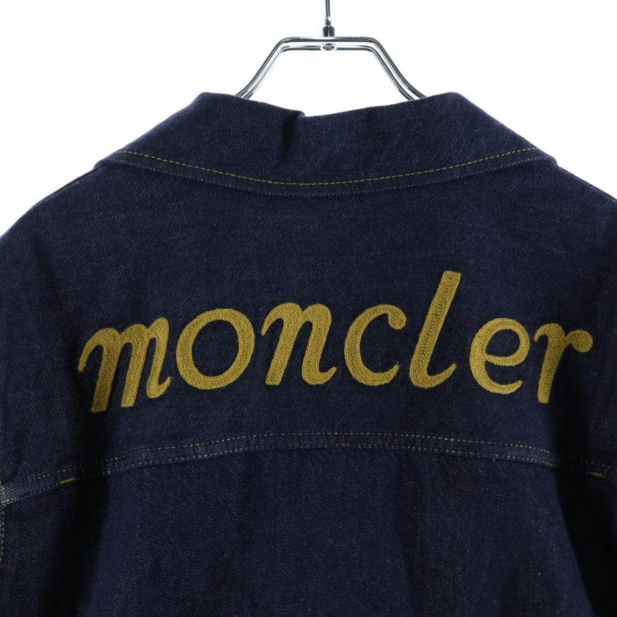 モンクレール ジーニアス 25SS ×メルセデスベンツ フロントジップアップジャケット デニムジャケット インディゴ K14011A00010 M5923の画像