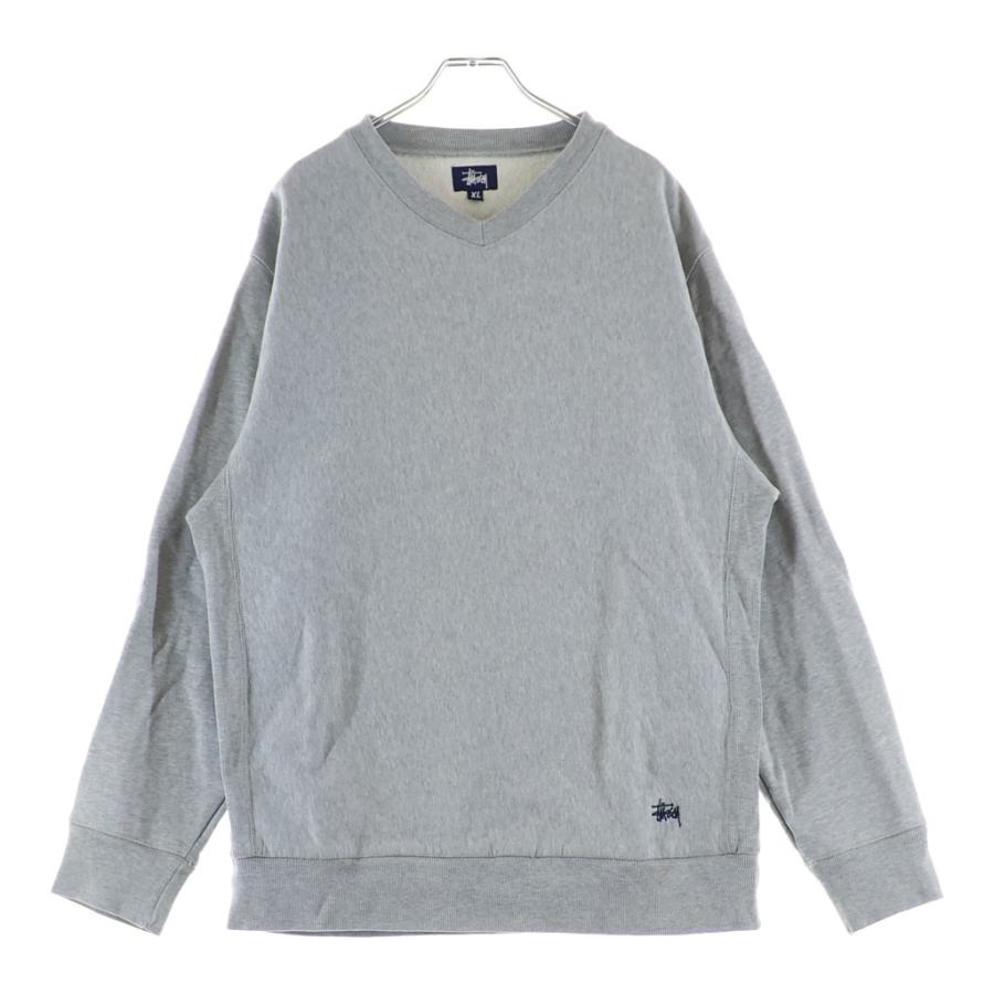 STUSSY（ステューシー） フロントロゴ刺繍スウェット クルーネック