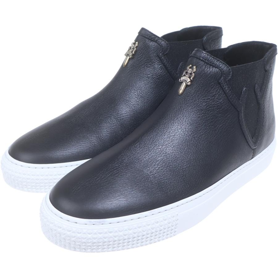 CHROME HEARTS（クロムハーツ） Mid-Top Leather Slip-Ons ミッド