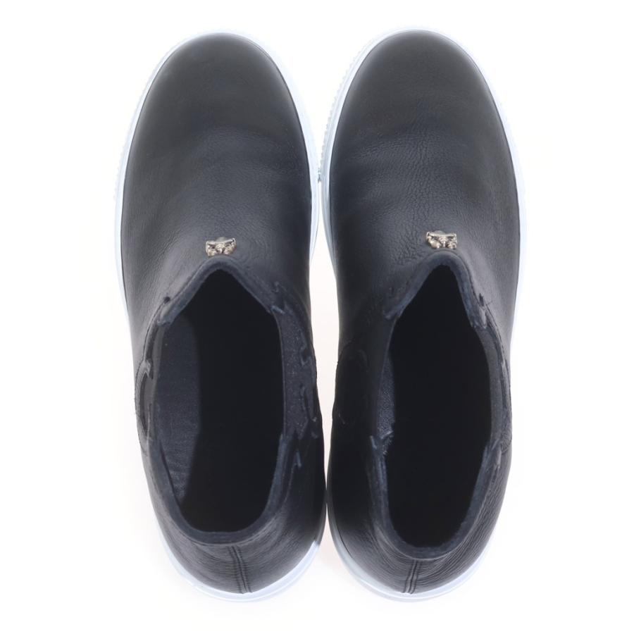 CHROME HEARTS（クロムハーツ） Mid-Top Leather Slip-Ons ミッド