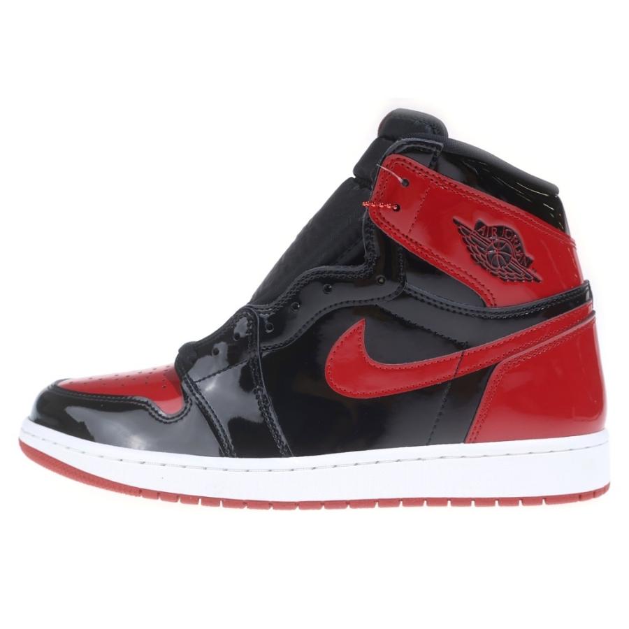 NIKE（ナイキ） AIR JORDAN 1 RETRO HIGH OG BRED PATENT 555088-063
