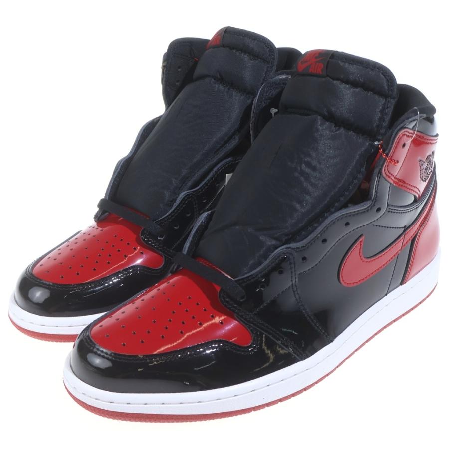 NIKE（ナイキ） AIR JORDAN 1 RETRO HIGH OG BRED PATENT 555088-063