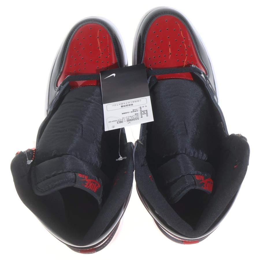 NIKE（ナイキ） AIR JORDAN 1 RETRO HIGH OG BRED PATENT 555088-063