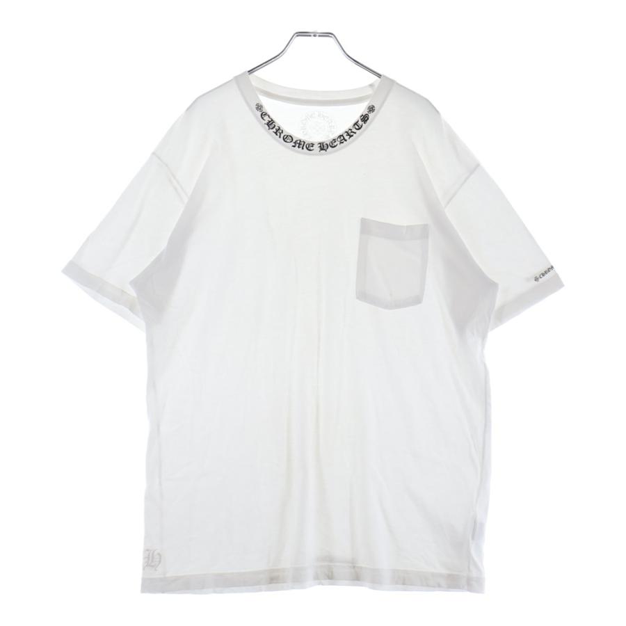 CHROME HEARTS ネックロゴ ポケットTシャツ CHROME HEARTS（クロムハーツ） NECK LOGO ネックロゴ ポケット 半袖T