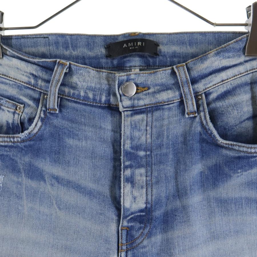 AMIRI（アミリ） ダメージ加工 ボタンフライ スキニーデニムパンツ