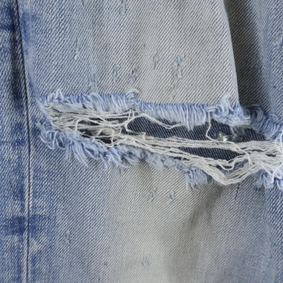 AMIRI（アミリ） ダメージ加工 ボタンフライ スキニーデニムパンツ