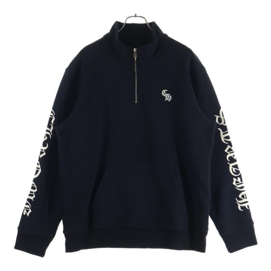 CHROME HEARTS（クロムハーツ） Y NOT SLO RIDE ロゴ刺繍 ハーフジップ