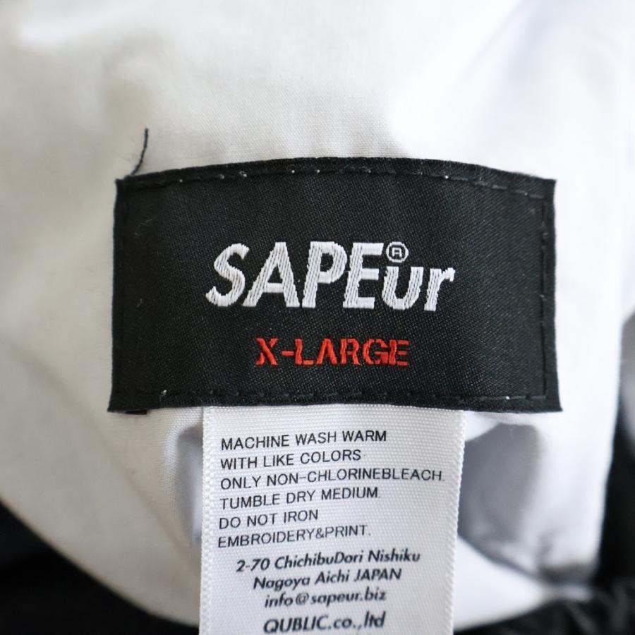 SAPEur サプール DENIM TRACK PANTS トラックデニムパンツ ブラック