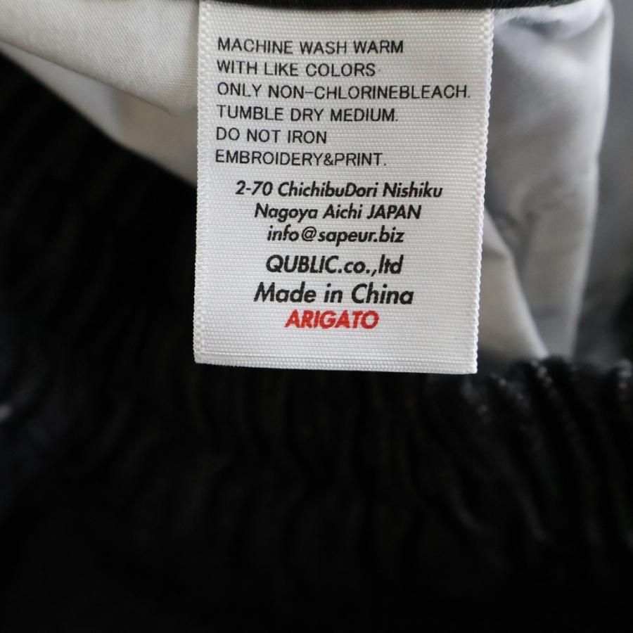 SAPEur サプール DENIM TRACK PANTS トラックデニムパンツ ブラック