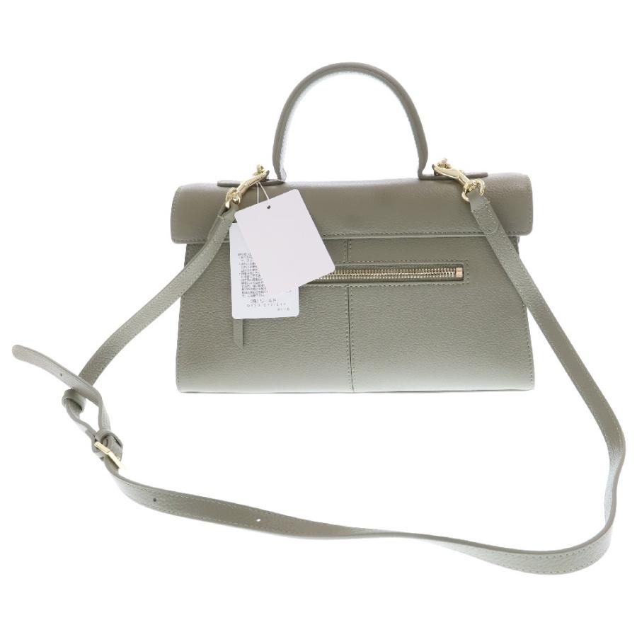 CAFUNE (カフネ) スタンスバッグ ショルダーバッグ カーキ レザー