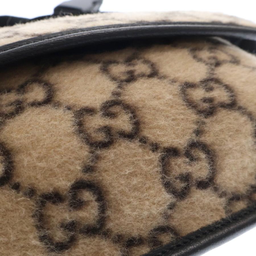 GUCCI（グッチ） GGウール ボディバッグ ショルダーバッグ ベージュ