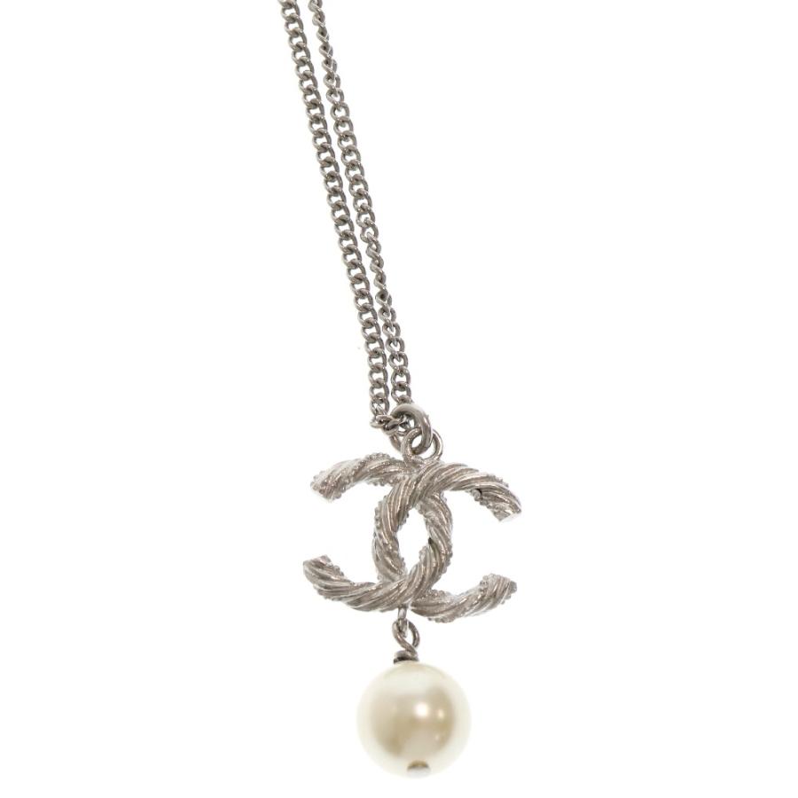 CHANEL（シャネル） ココマーク パールネックレス シルバー B14C