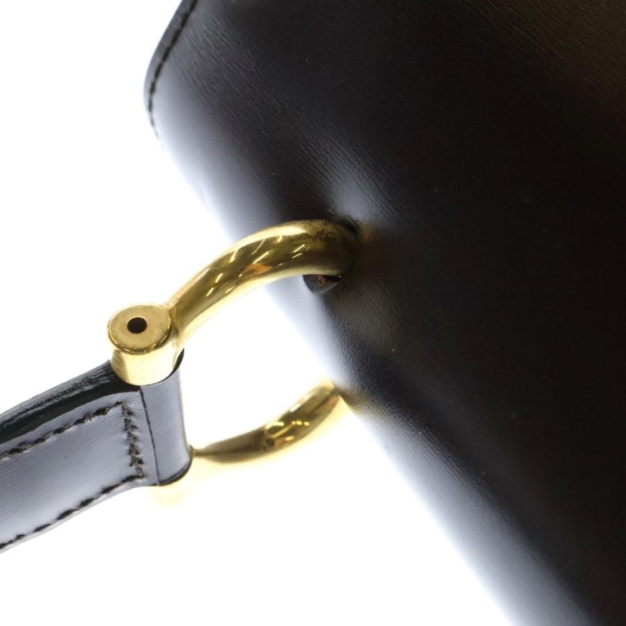 CELINE（セリーヌ） ハンドバッグ ブラウン レザー ゴールド金具