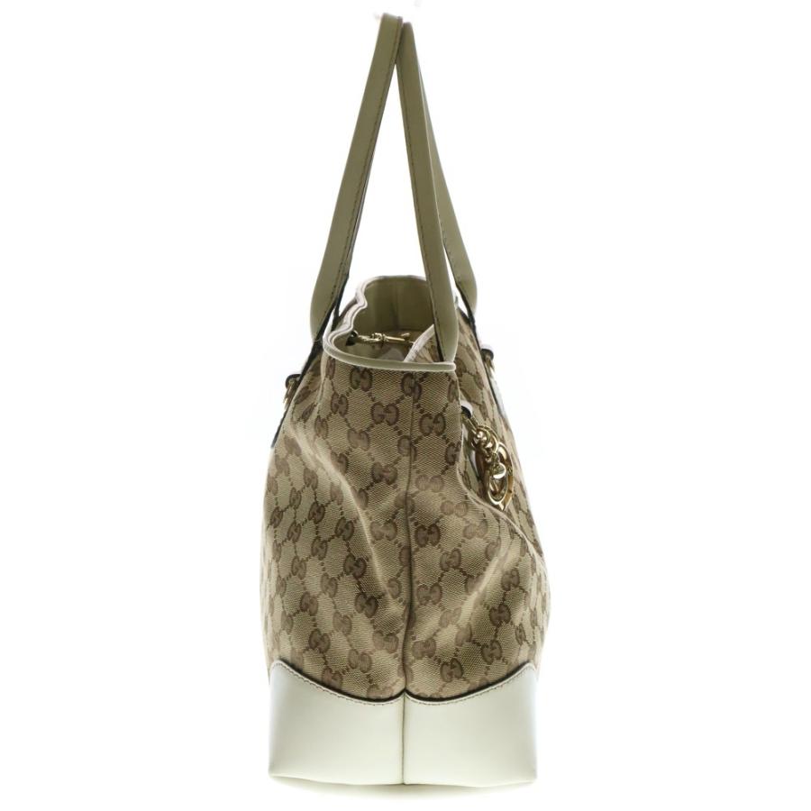 GUCCI（グッチ） GGキャンバス /レザー トートバッグ ハンドバッグ