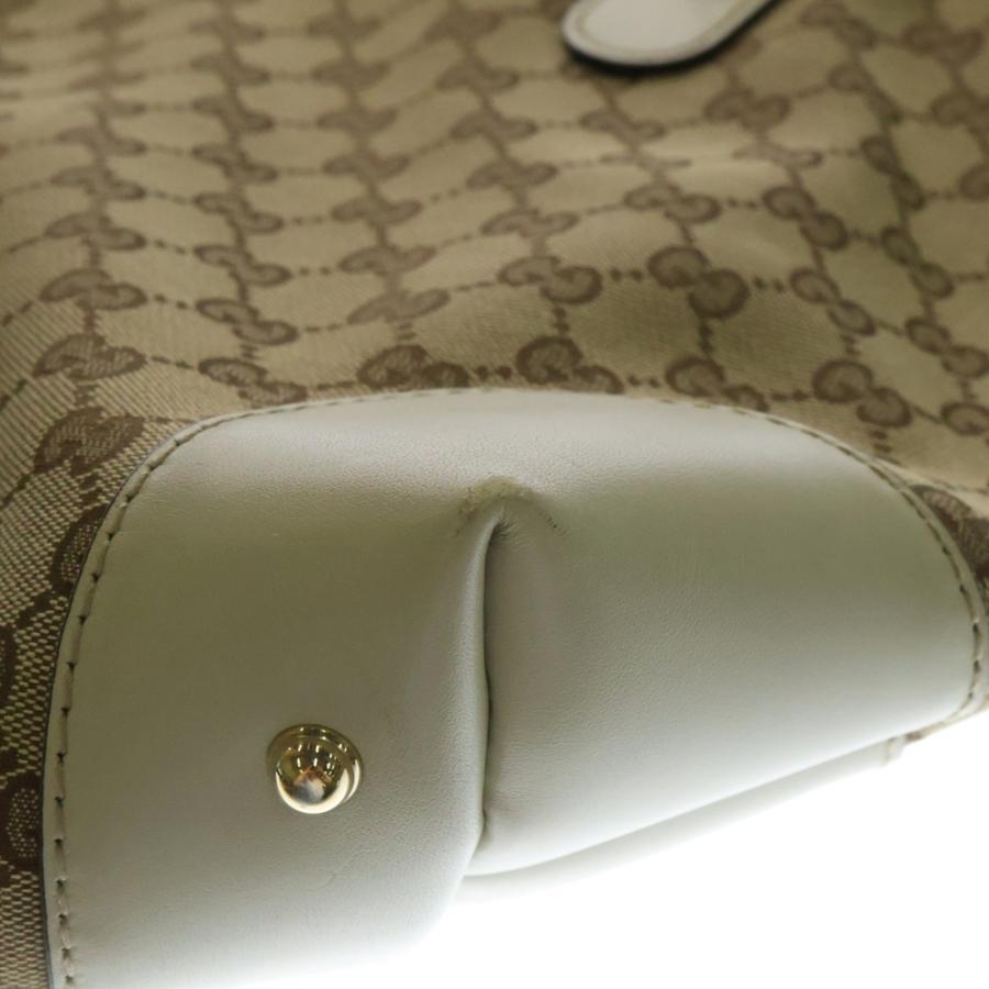 GUCCI（グッチ） GGキャンバス /レザー トートバッグ ハンドバッグ