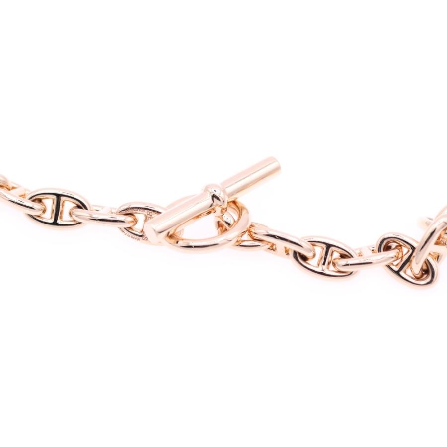 HERMES エルメス シェーヌダンクルTPM ネックレス Au750 K18 PG ピンク 