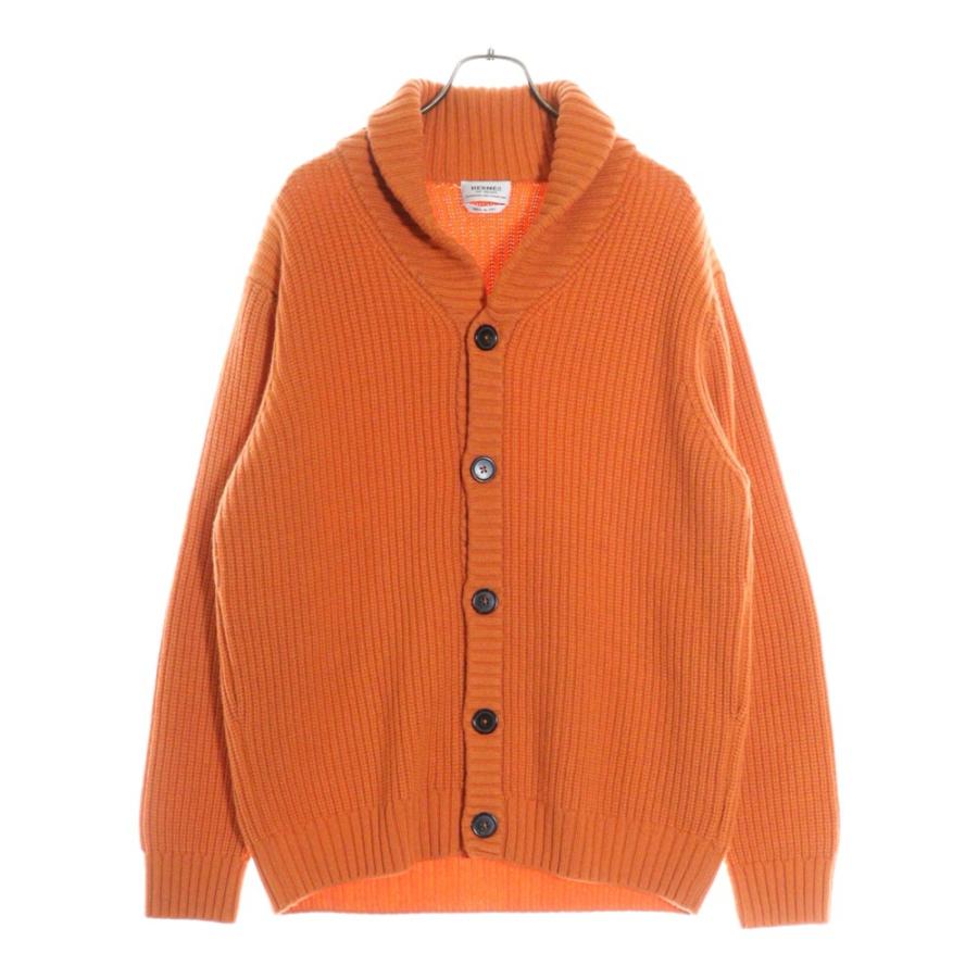 HERMES（エルメス） ニット カーディガン カシミヤ100% オレンジ sur