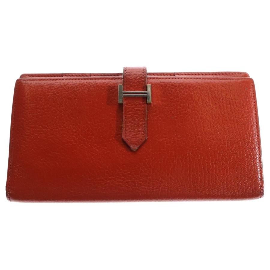 HERMES エルメス ベアンスフレ シェーブル ロングウォレット カード  