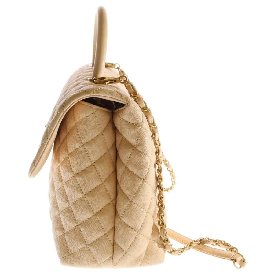 シャネル CHANEL ショルダーバッグ ココハンドル ミニミニ レザー キャビアスキン ベージュ ゴールド金具 トップハンドル AP4244 ランダムシリアル 【箱】【中古】 CHANEL - シャネル CHANEL ショルダーバッグ ココハンドル ミニミニ