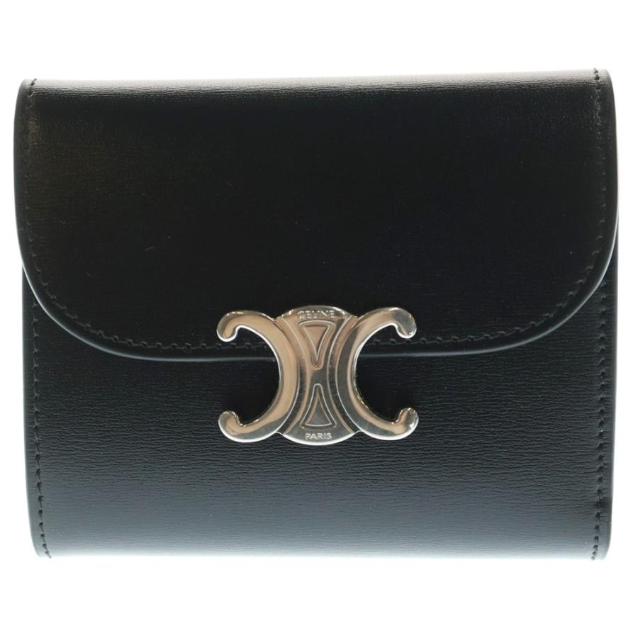 CELINE セリーヌ トリオンフ スモールフラップウォレット カーフスキン