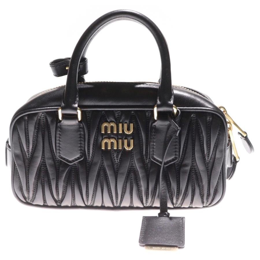 miumiu ミュウミュウ アルカディ マテラッセ ミニバッグ 2WAY レザー