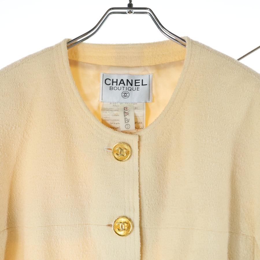 CHANEL（シャネル） セットアップ ココマークボタン ウール ノーカラー