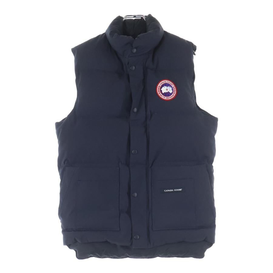 良品★カナダグース・フリースタイル ワッペン付 ダウンベスト(XS) CANADA GOOSE（カナダグース） FREESTYLE フリースタイル ワッペンロゴ
