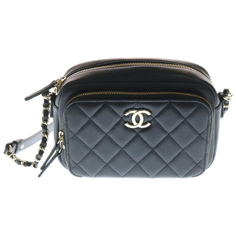 CHANEL（シャネル） マトラッセ ココマーク キャビアスキン カメラ