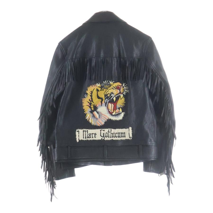 GUCCI（グッチ） TIGER EMBROIDERED BIKER JACKET バックタイガーエン 