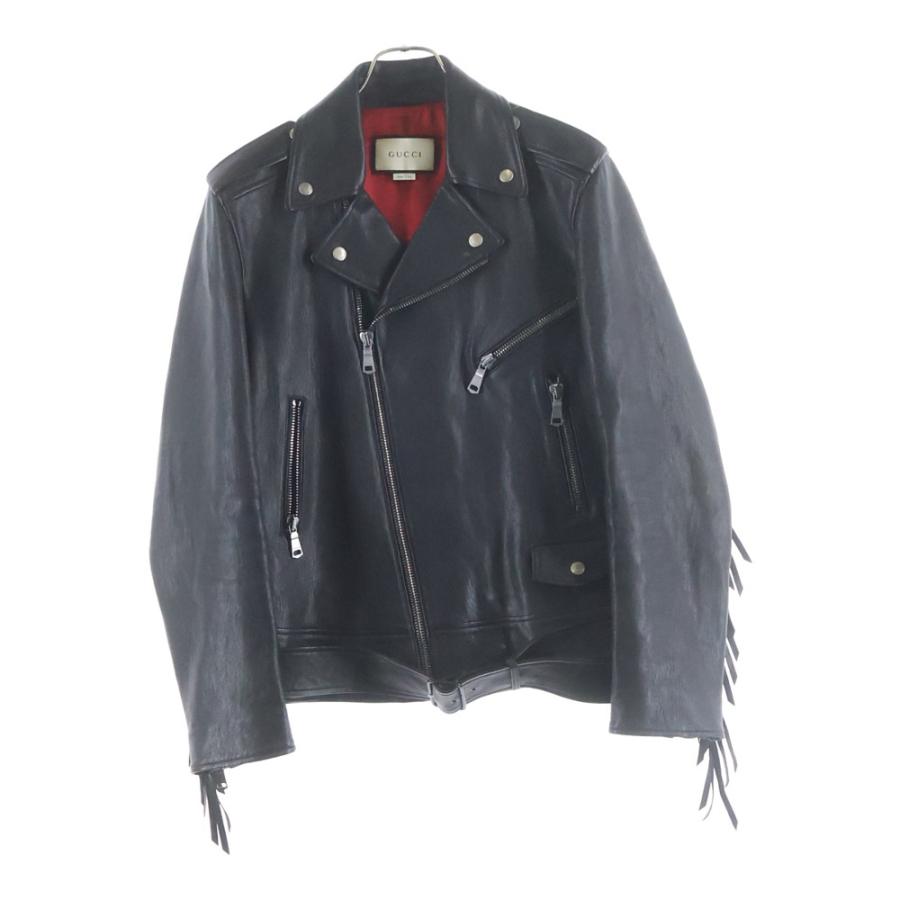 GUCCI（グッチ） TIGER EMBROIDERED BIKER JACKET バックタイガーエン 