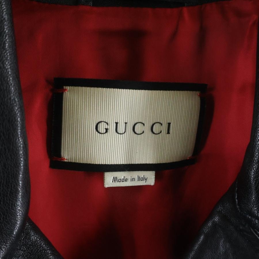 GUCCI（グッチ） TIGER EMBROIDERED BIKER JACKET バックタイガーエン