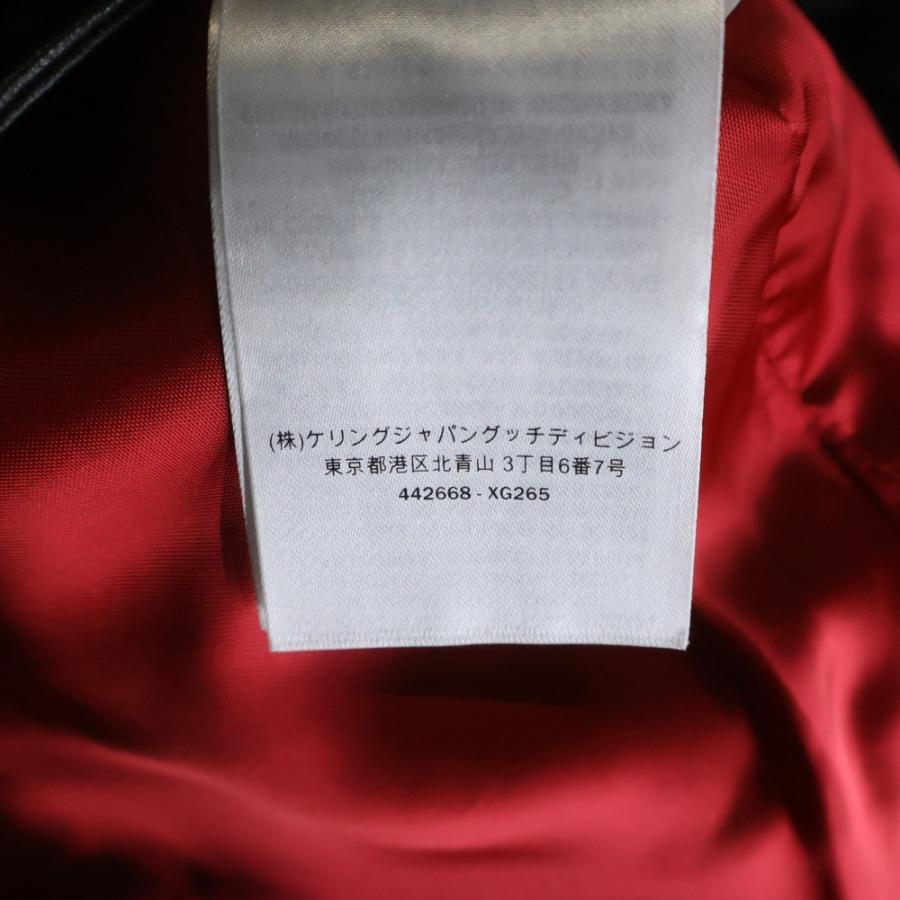 GUCCI（グッチ） TIGER EMBROIDERED BIKER JACKET バックタイガーエン
