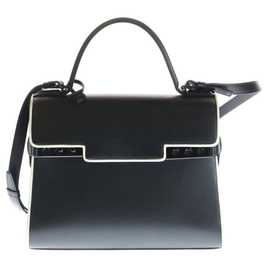 【極美品】デルヴォー　タンペート MM 黒　ブラック　レザー　ショルダーバッグ DELVAUX（デルヴォー） デルボー タンペートMM イリュージョン レザー