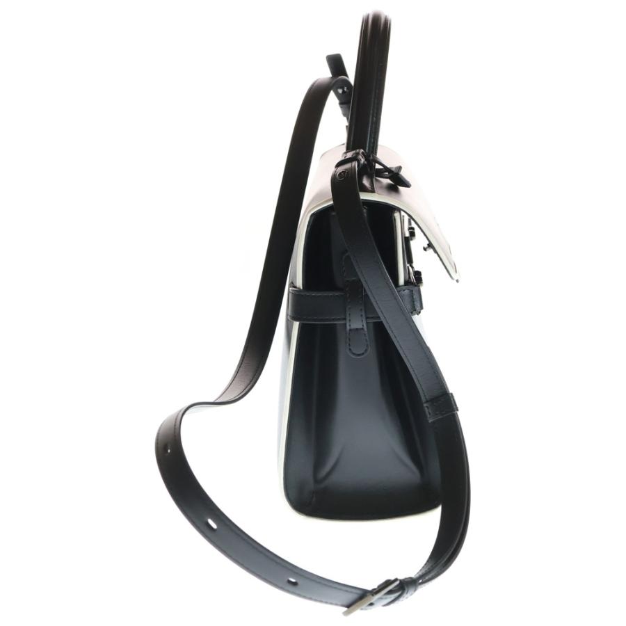 DELVAUX デルボー タンペートMM イリュージョン レザー 2WAY ハンド ショルダーバッグ シルバー金具 ブラック DELVAUX（デルヴォー） デルボー タンペートMM イリュージョン レザー