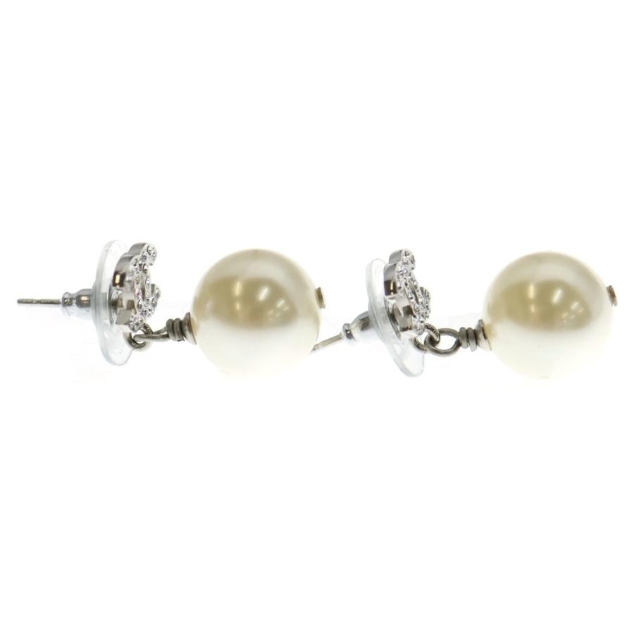 CHANEL（シャネル） ココマーク ラインストーン パール ピアス