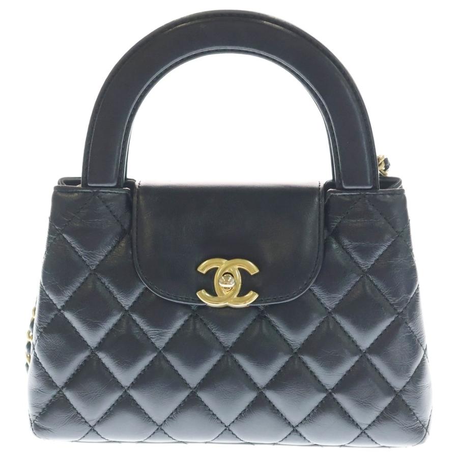 シャネル　ミニ　マトラッセ　ゴールド金具　ラムスキン　黒 シャネル CHANEL ミニマトラッセ18 A01115 3番台 ブラック ゴールド