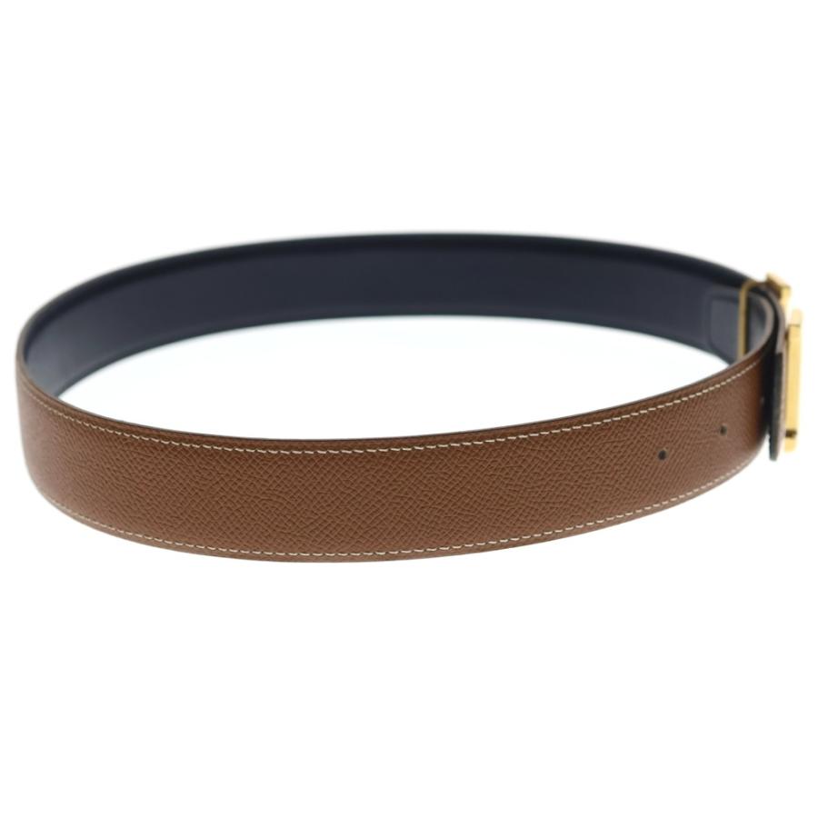 HERMES エルメス コンスタンスベルト トリヨン ゴールド レザー ブラウン □B ゴールド金具