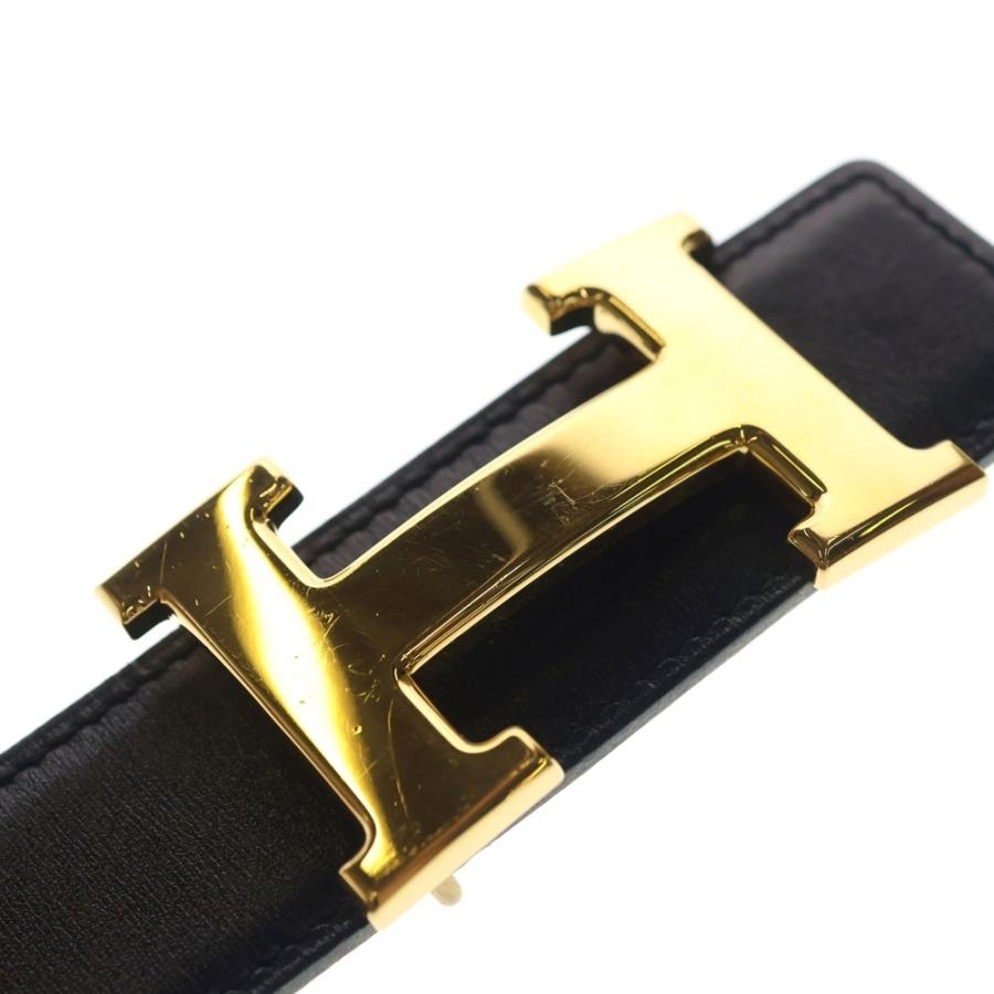 HERMES エルメス コンスタンスベルト トリヨン ゴールド レザー ブラウン □B ゴールド金具