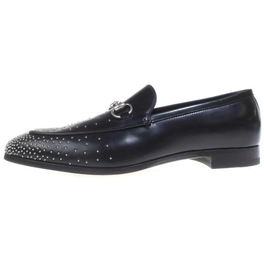 GUCCI（グッチ） ホースビット スタッズローファー ブラック 8 1/2