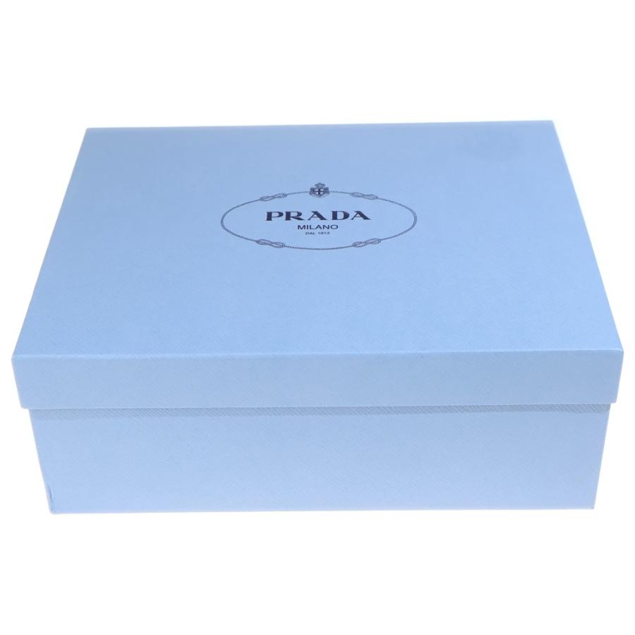 PRADA（プラダ） チョコレート トライアングルロゴプレート レザー