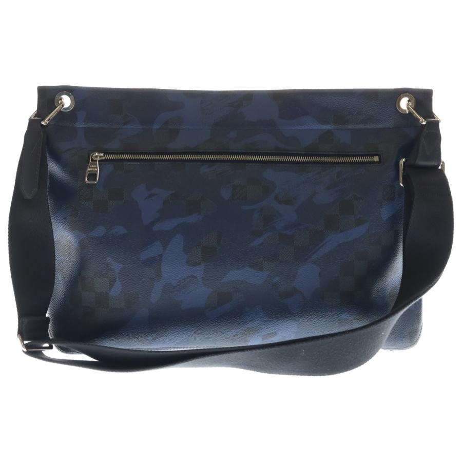 LOUIS VUITTON ルイヴィトン ダミエ・コバルト カモフラージュ ハンター ショルダーバッグ サコッシュバッグ ブルー レザー N41653 シルバー金具 LOUIS VUITTON（ルイ・ヴィトン） ダミエ・コバルト カモフラージュ