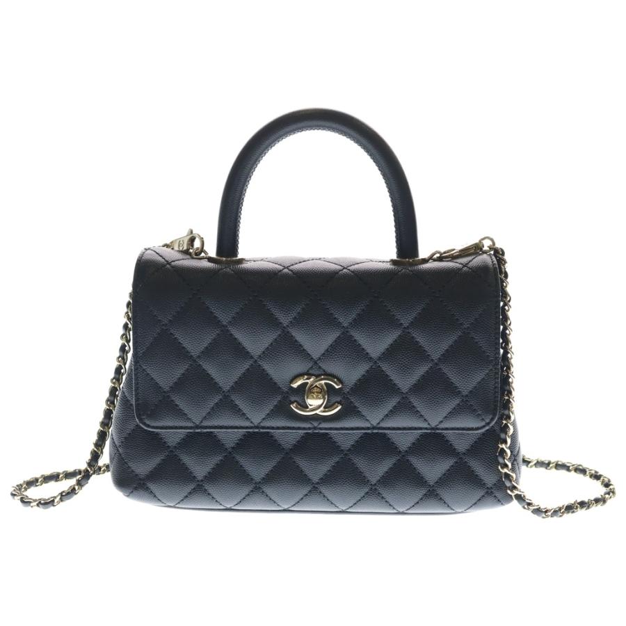 CHANEL（シャネル） ココハンドル24 XS キャビアスキン ゴールド金具