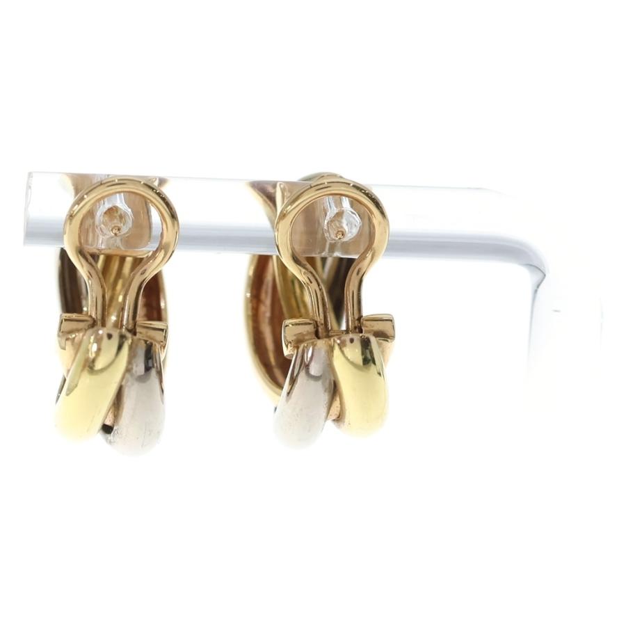 Cartier（カルティエ） トリニティ Au750 K18YG×PG×WG ピアス イエロー