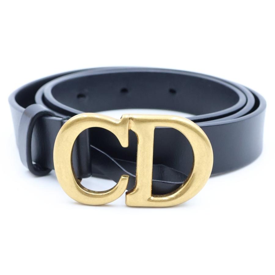 Christian Dior（クリスチャン・ディオール） □CDロゴバックル レザー