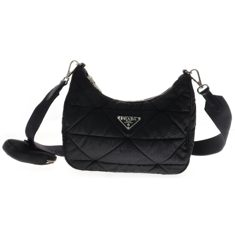 PRADA（プラダ） Re-Nylon パデッド ショルダーバッグ シルバー金具 