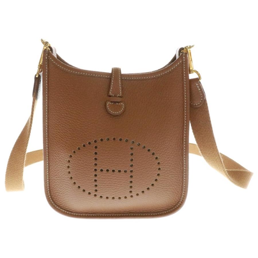 HERMES（エルメス） エヴリン18 ゴールド トリヨン ショルダーバッグ