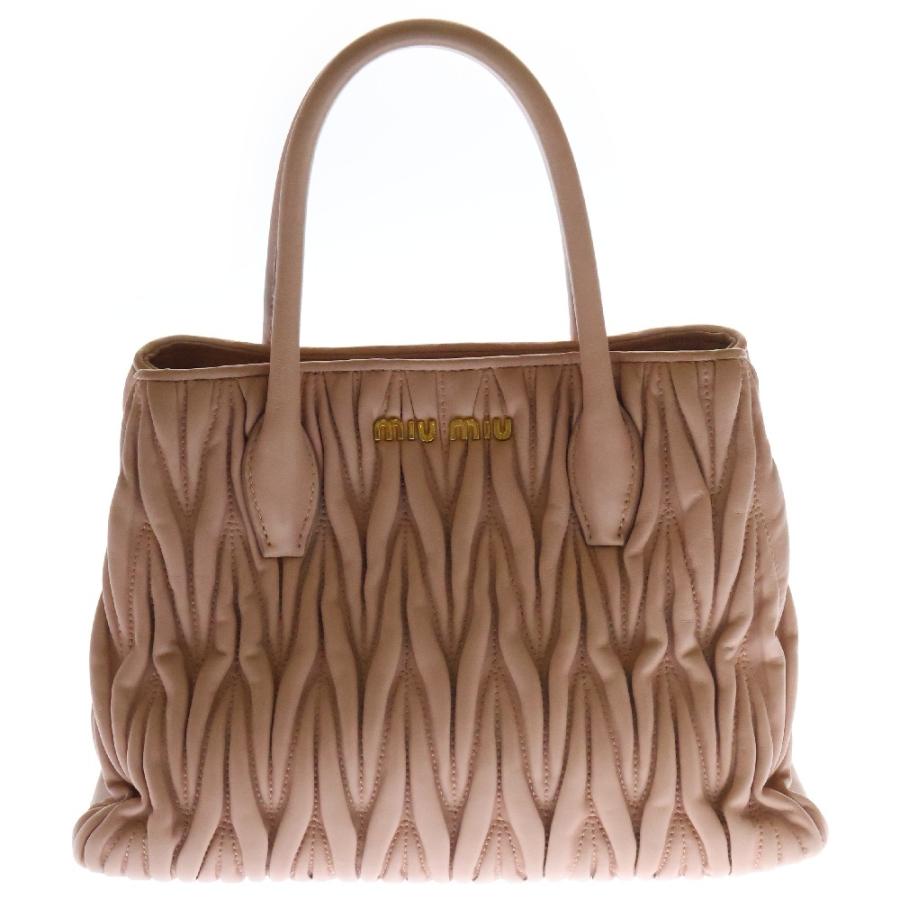 miumiu ミュウミュウ マテラッセ ハンドバック 2wayバッグ ピンク