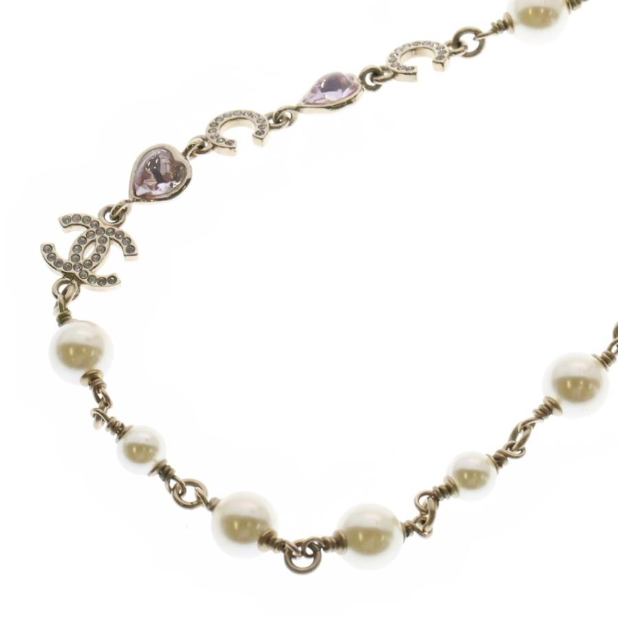 CCマーク ココマーク リーフモチーフ パール ロング ネックレス CCマーク ココマーク リーフモチーフ パール ロング ネックレス CHANEL
