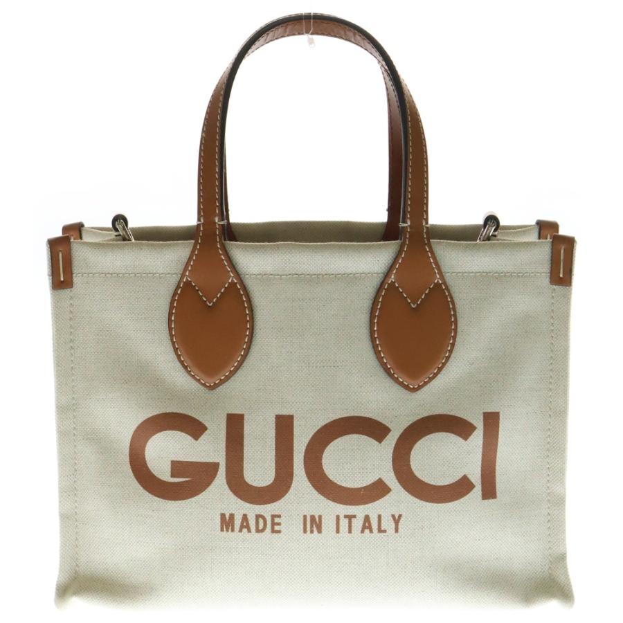 GUCCI（グッチ） トートバック ミディアム キャンバス×レザー 